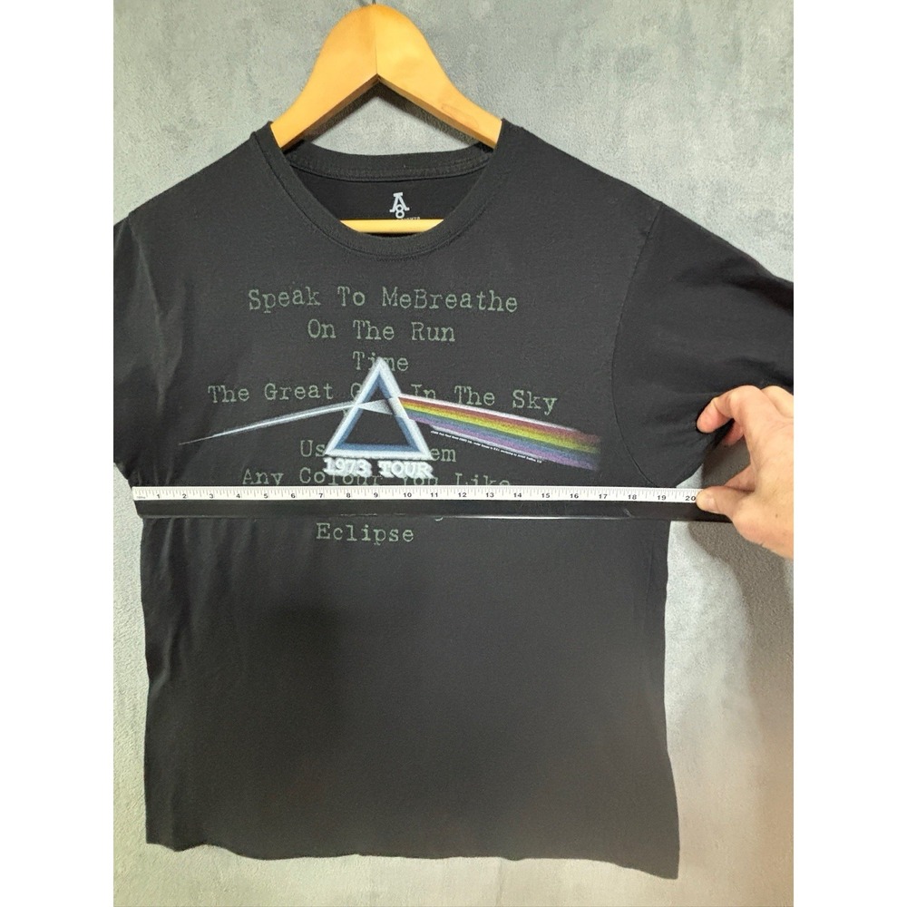 Pink Floyd "1973 Tour" Song Titles Black Large T Shirt Rock Band Music - Picture 4 of 9